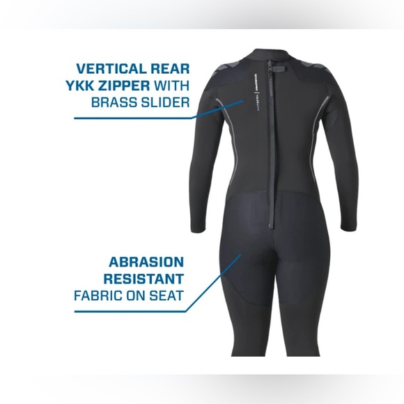 EVERFLEX YULEX® DIVE STEAMER WOMEN 3ML fleece line feels closer to a 5ML. - Picture 4 of 5